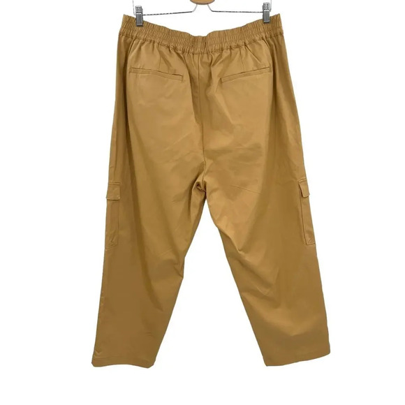 Universal Standard Khaki Tan Pull-On‎ Cargo Pants Size S / Plus Size 14-16 - Picture 6 of 13